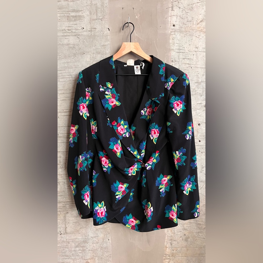 Emanuel Ungaro Floral Suite Set Vintage Runway